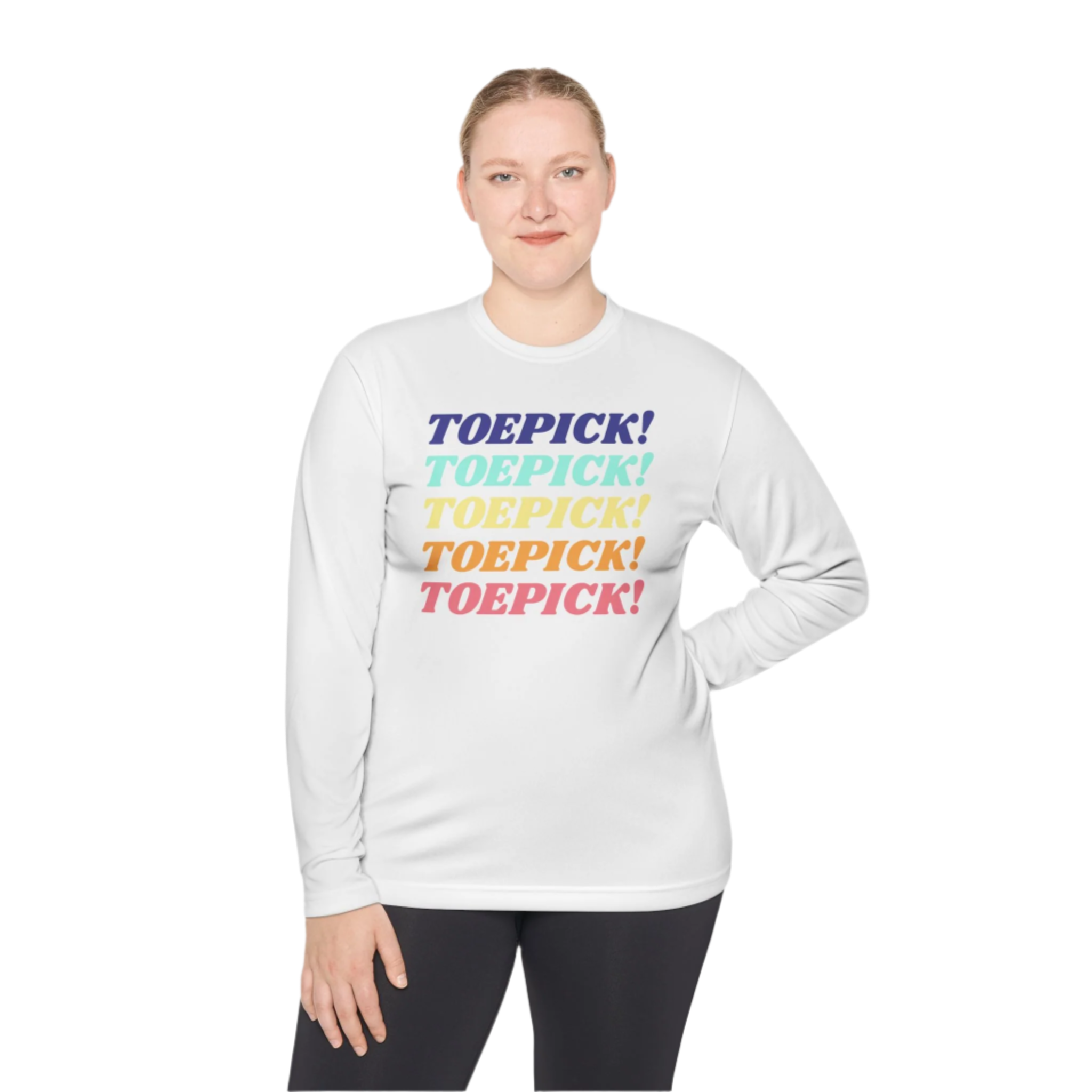 Toepick! Warm Up Long Sleeve Tee - Adults Skate Too LLC