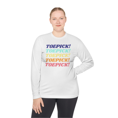 Toepick! Warm Up Long Sleeve Tee - Adults Skate Too LLC