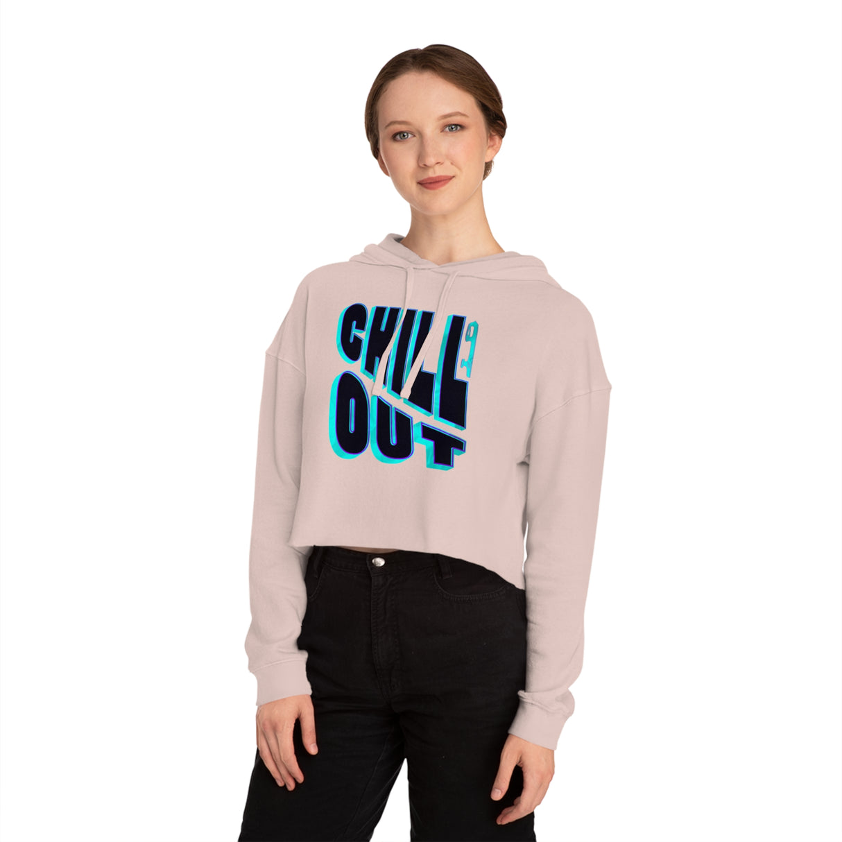 Chill Out Women’s Cropped Hooded Sweatshirt