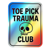 Toepick Trauma Club Holographic Stickers - Adults Skate Too LLC