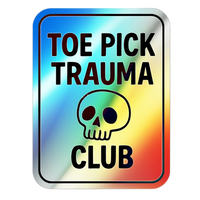 Toepick Trauma Club Holographic Stickers - Adults Skate Too LLC