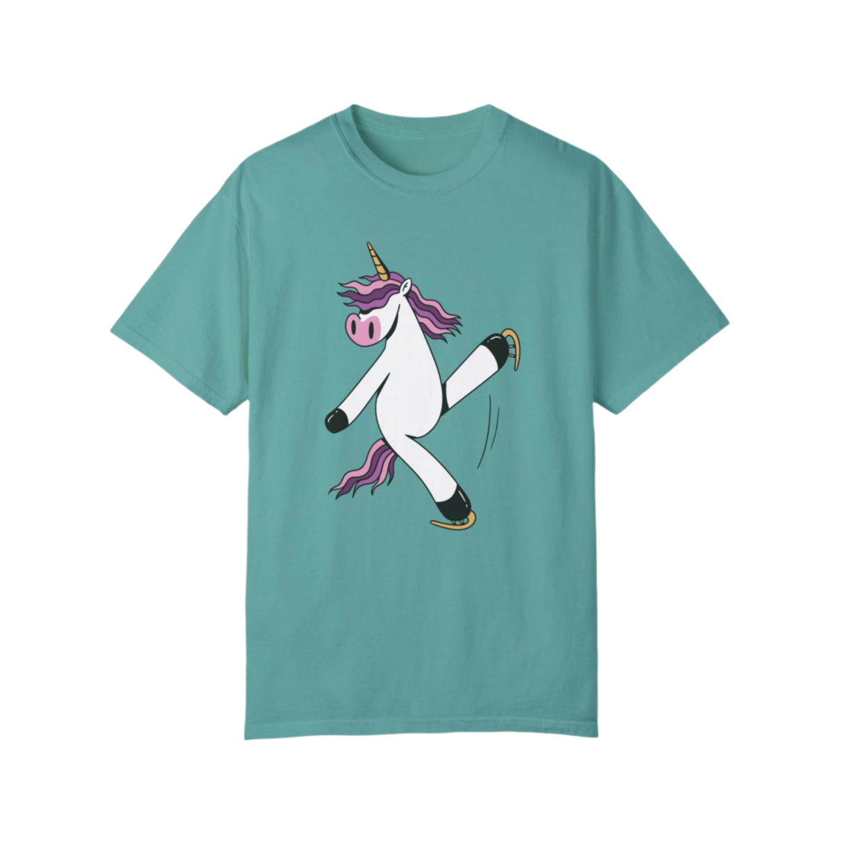 Skating Unicorn Unisex T-Shirt - Adults Skate Too LLC