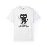 Knife Shoes Cat T-Shirt