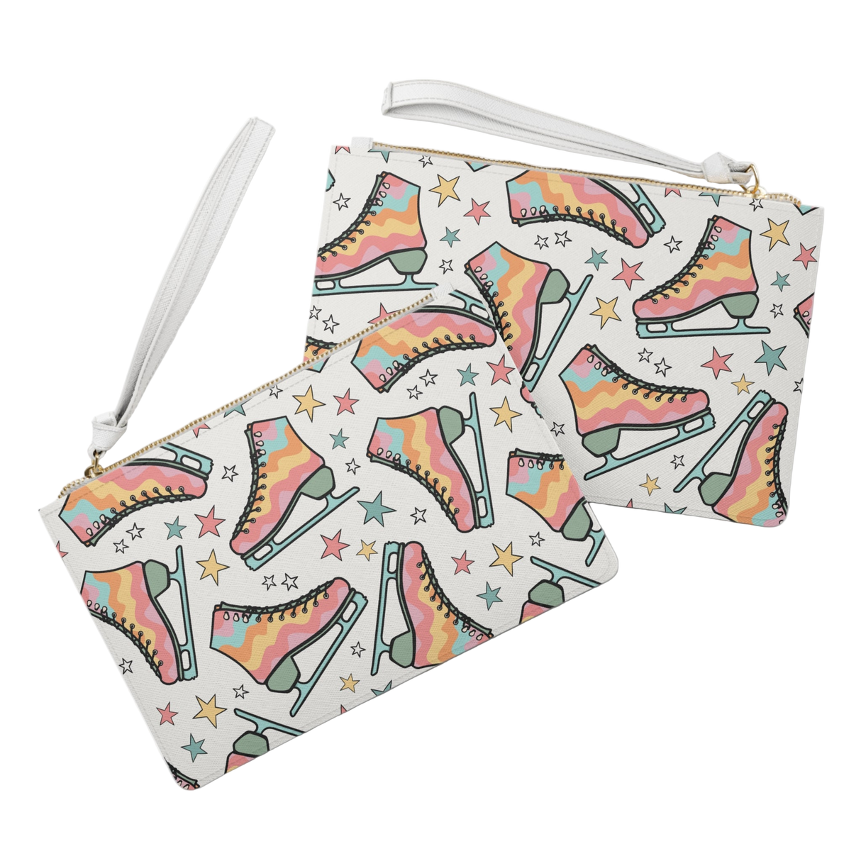 Skate The Rainbow Zip Clutch