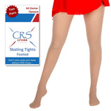 CRS Cross Skating Tights (2 Pair) Footed Tights 40 Denier - Adults Skate Too LLC