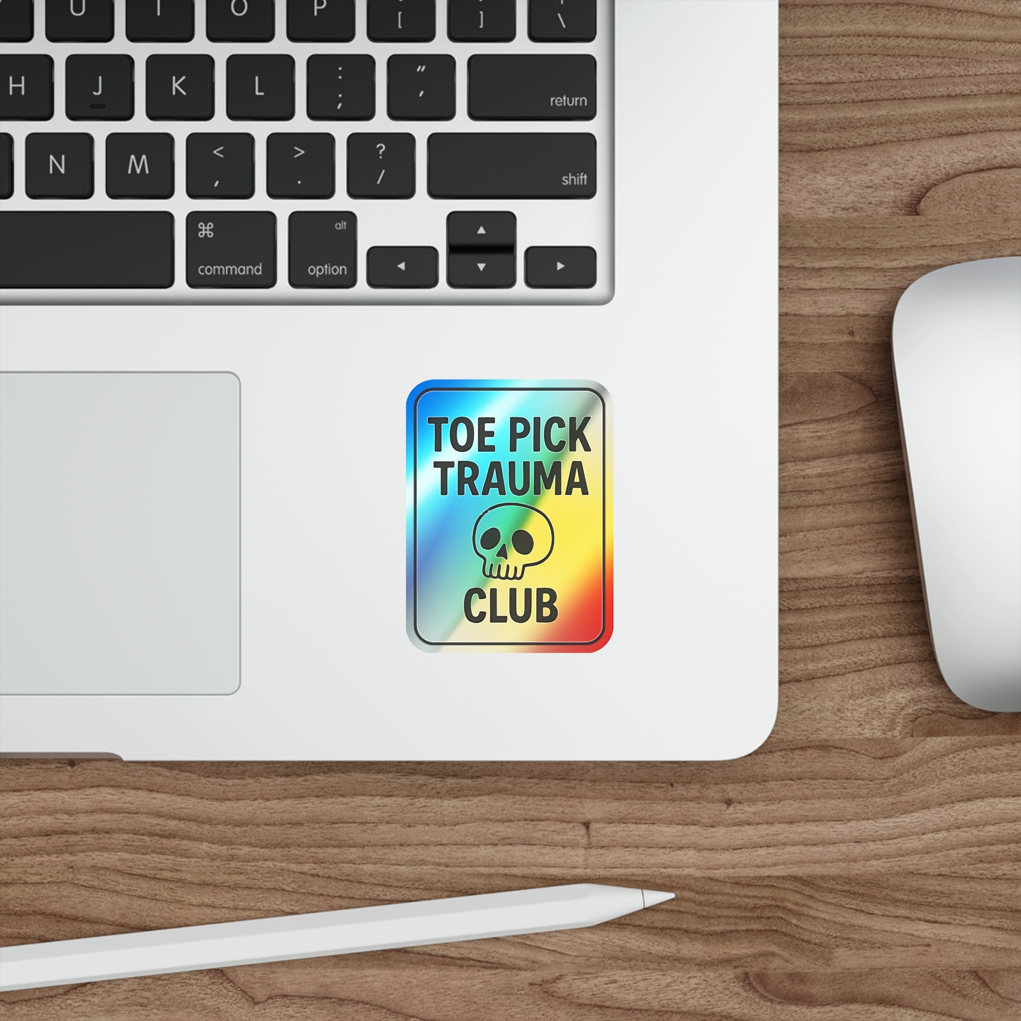 Toepick Trauma Club Holographic Stickers - Adults Skate Too LLC
