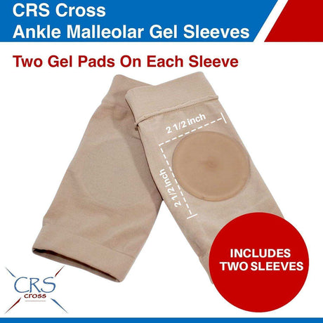 CRS Cross Ankle Malleolar Gel Sleeves - Adults Skate Too LLC