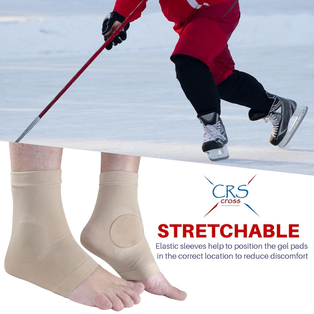 CRS Cross Ankle Malleolar Gel Sleeves