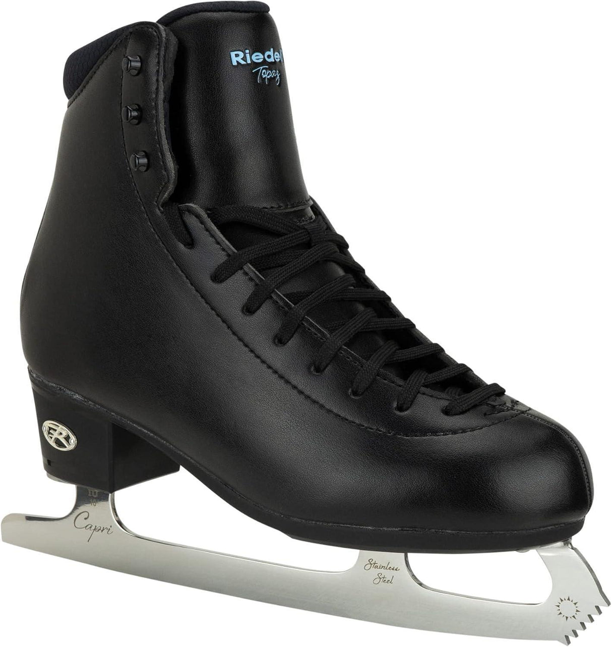 Riedell Topaz Adult Ice Skates - Competitive Figure Ice Skates with Stainless Steel Capri Blade - Adults Skate Too LLC