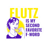 Second Favorite F Word Vinyl Stickers - Adults Skate Too LLC