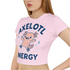 Axelotl Energy Women's Baby Tee - Adults Skate Too LLC