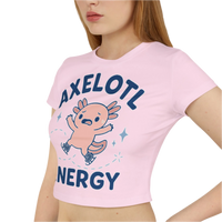 Axelotl Energy Women's Baby Tee - Adults Skate Too LLC