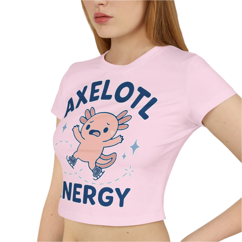 Axelotl Energy Women's Baby Tee - Adults Skate Too LLC
