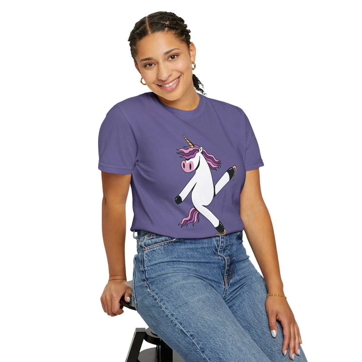 Skating Unicorn Unisex T-Shirt - Adults Skate Too LLC