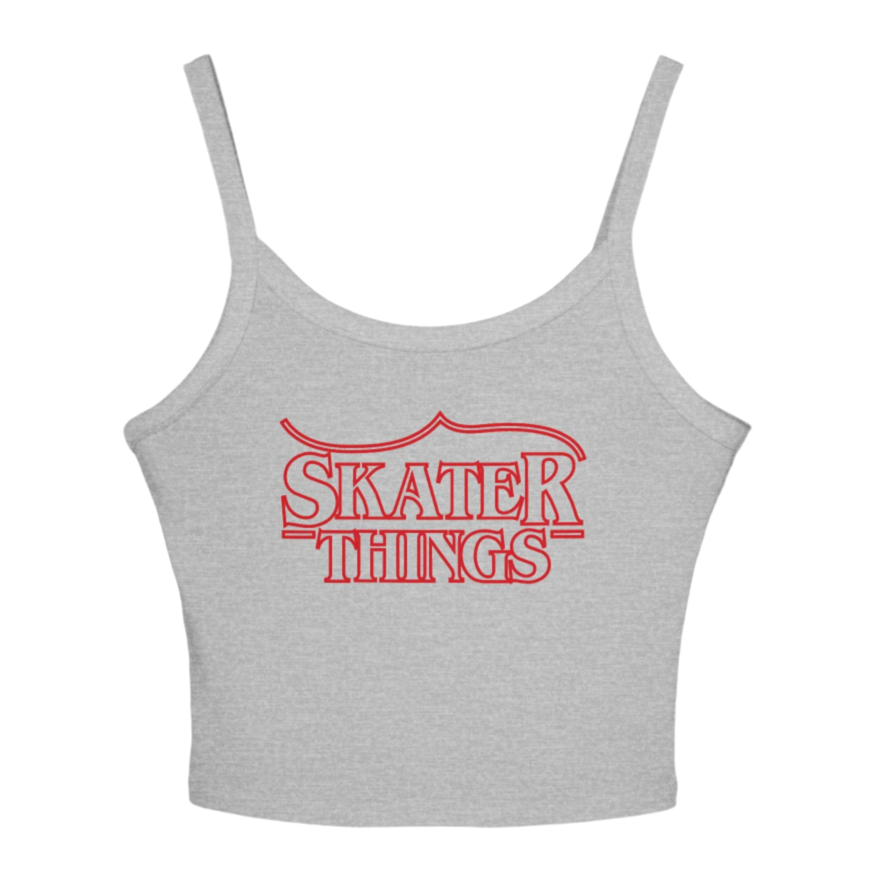 Skater Things Spaghetti Strap Tank Top - Adults Skate Too LLC