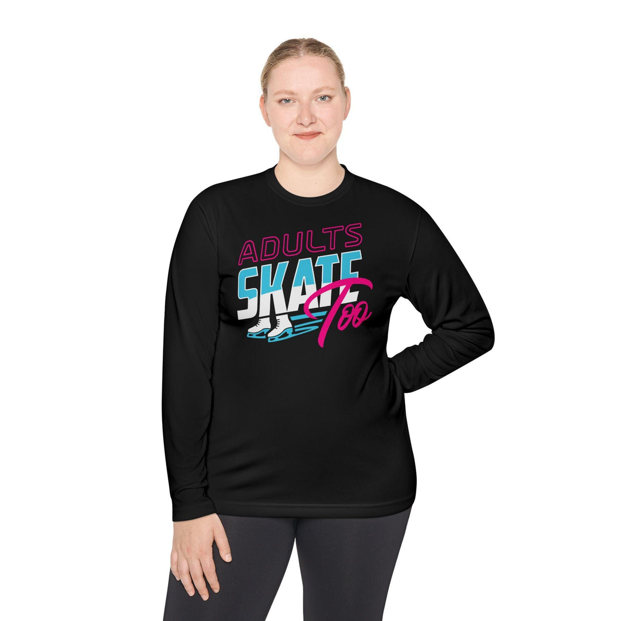 Retro Unisex Lightweight Long Sleeve T-Shirt - Adults Skate Too LLC