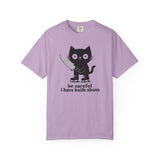 Knife Shoes Cat T-Shirt
