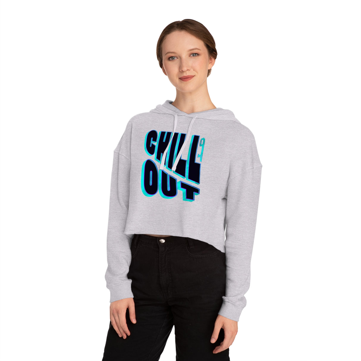 Chill Out Women’s Cropped Hooded Sweatshirt