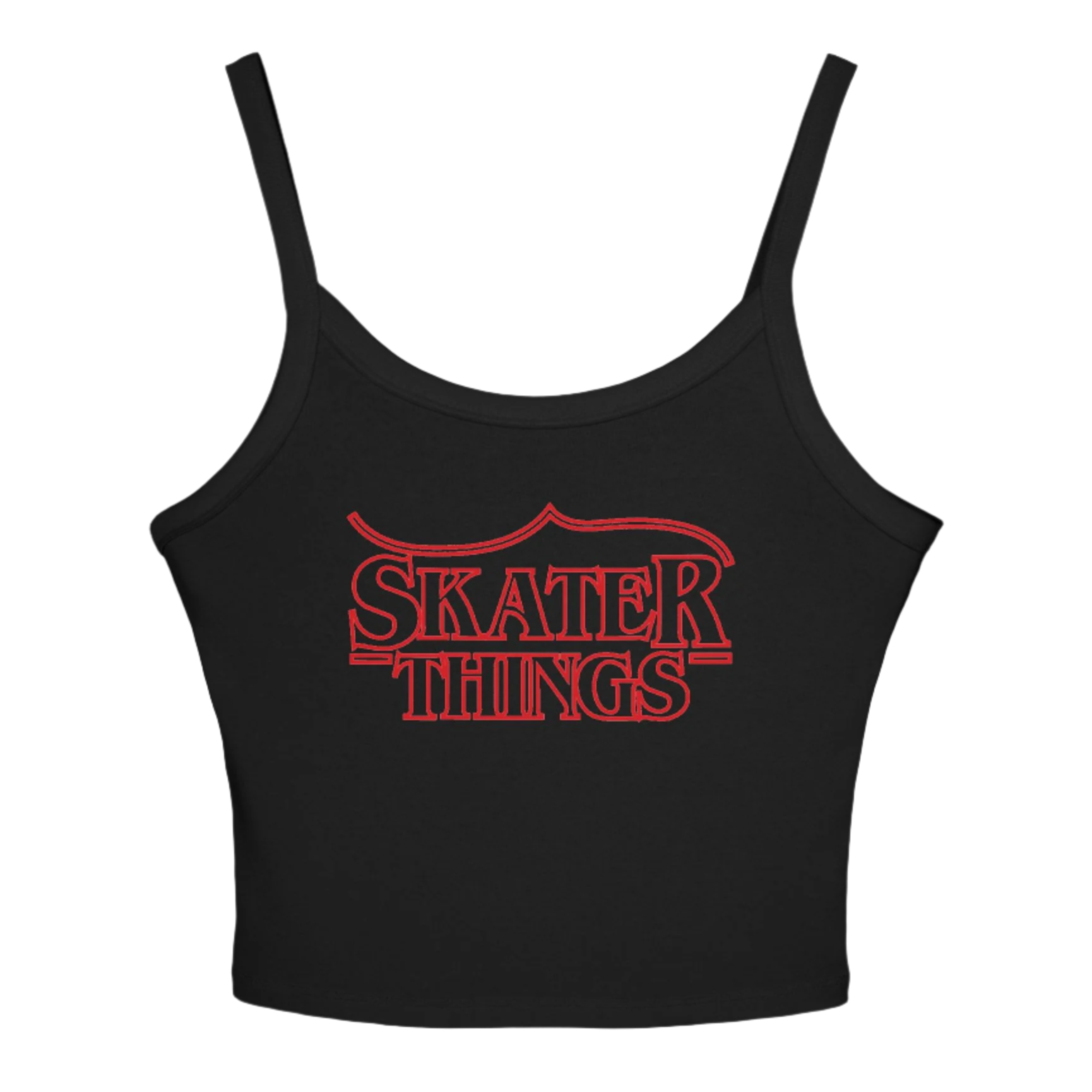 Skater Things Spaghetti Strap Tank Top - Adults Skate Too LLC