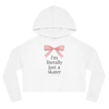 I'm Literally Just A Skater Cropped Hoodie
