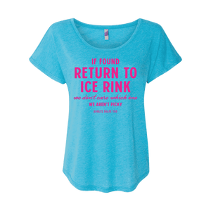 If Found Dolman Tee - Adults Skate Too LLC