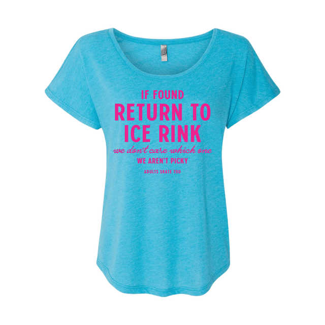 If Found Dolman Tee - Adults Skate Too LLC