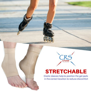 CRS Cross Boot Bumper Gel Pad Sleeve - Protection of Achilles Tendon & Lace Bite