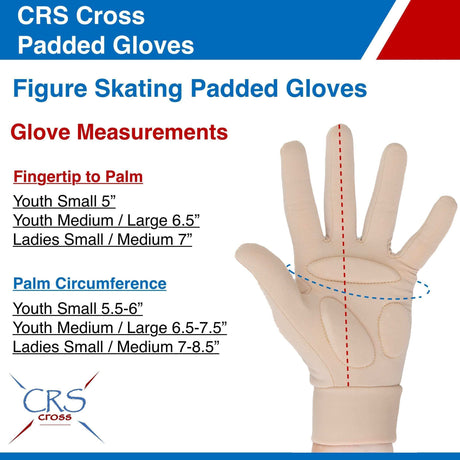 CRS Cross Padded Ice Skating Gloves - Adults Skate Too LLC