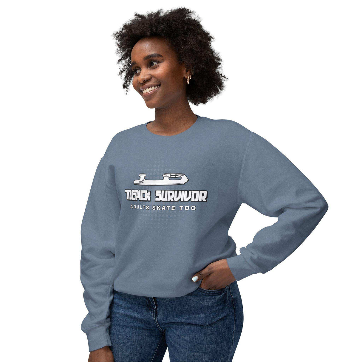 Toepick Survivor Unisex Sweatshirt - Adults Skate Too LLC