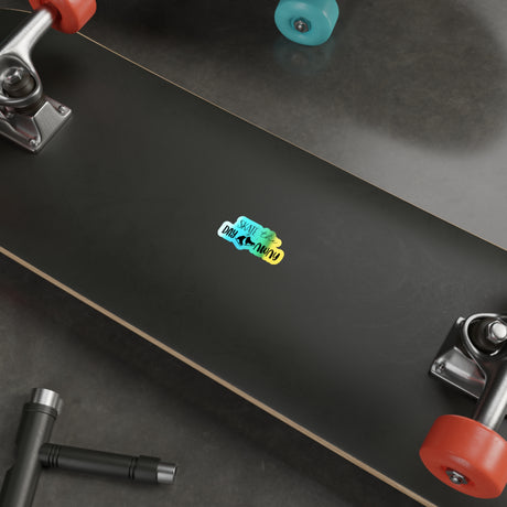 Skate the Day Away Holographic Stickers - Adults Skate Too LLC