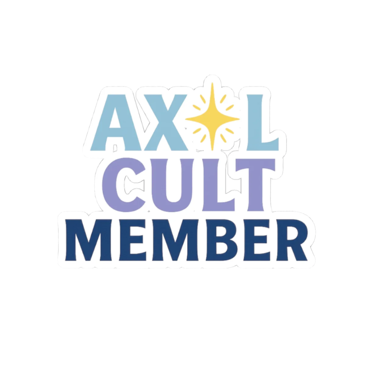 Axel Cult Member Stickers - Adults Skate Too LLC