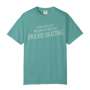 Introverted but Willing to Discuss Figure Skating T-Shirt - Adults Skate Too LLC