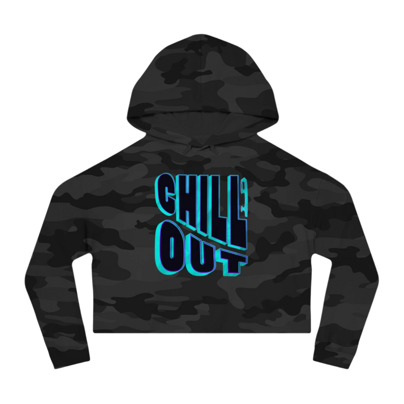 Chill Out Women’s Cropped Hooded Sweatshirt