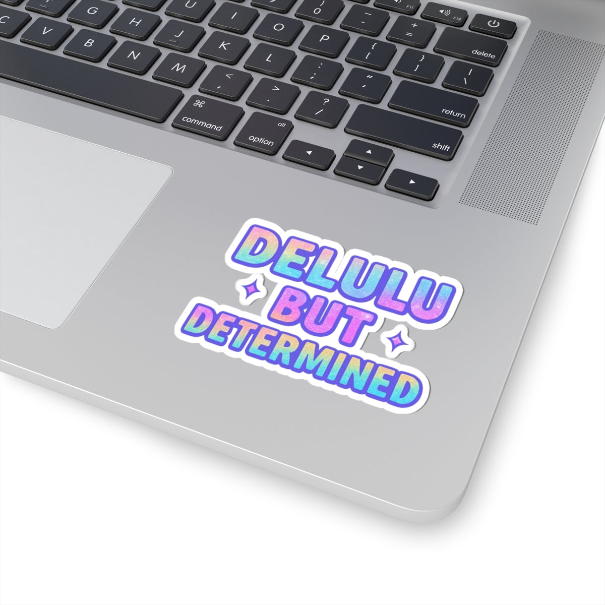 Delulu But Determined - Pastel Vinyl Sticker - Adults Skate Too LLC