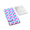 Phone case with colorful abstract pattern on a white background