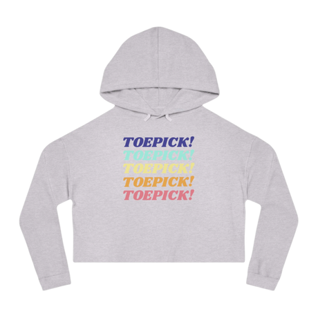 Toepick! Cropped Hoodie - Adults Skate Too LLC