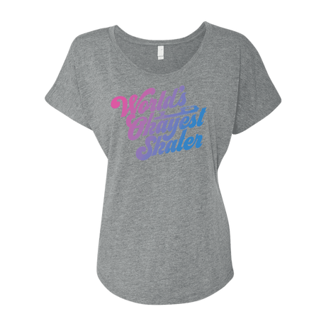 World's Okayest Skater Dolman Tee - Adults Skate Too LLC