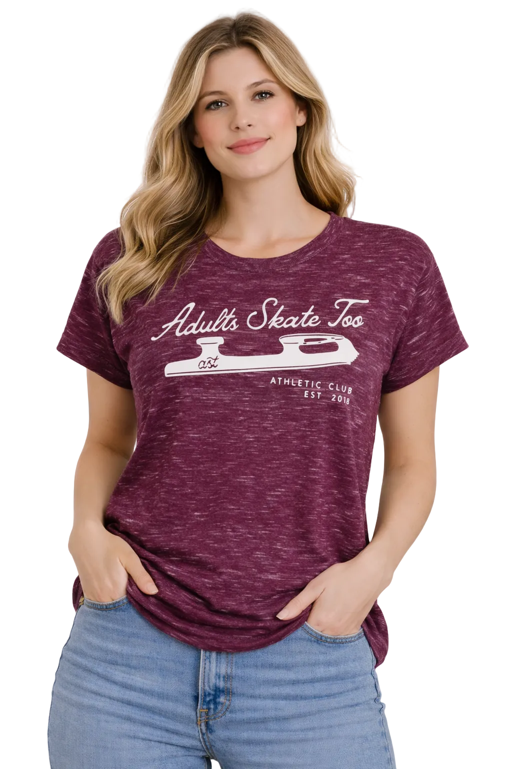 Adults Skate Too Athletic Club Pearl White Tee - XS - OneofOne