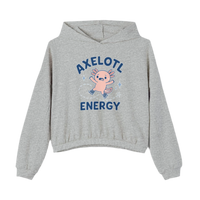 'Axelotl Energy' Women’s Cinched Bottom Hoodie - Adults Skate Too LLC