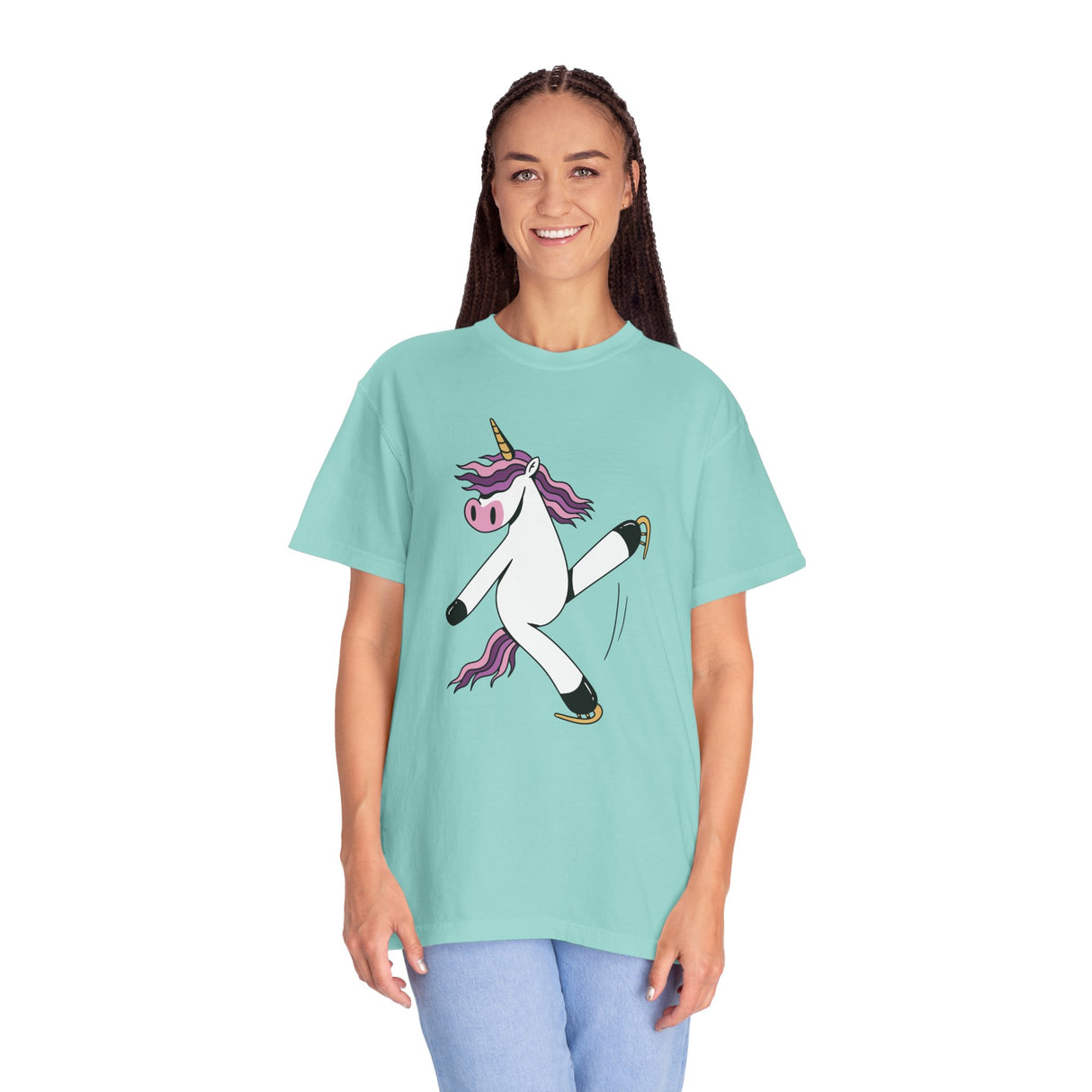 Skating Unicorn Unisex T-Shirt - Adults Skate Too LLC