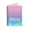 Adults Skate Too Ombre Bokeh Notebook