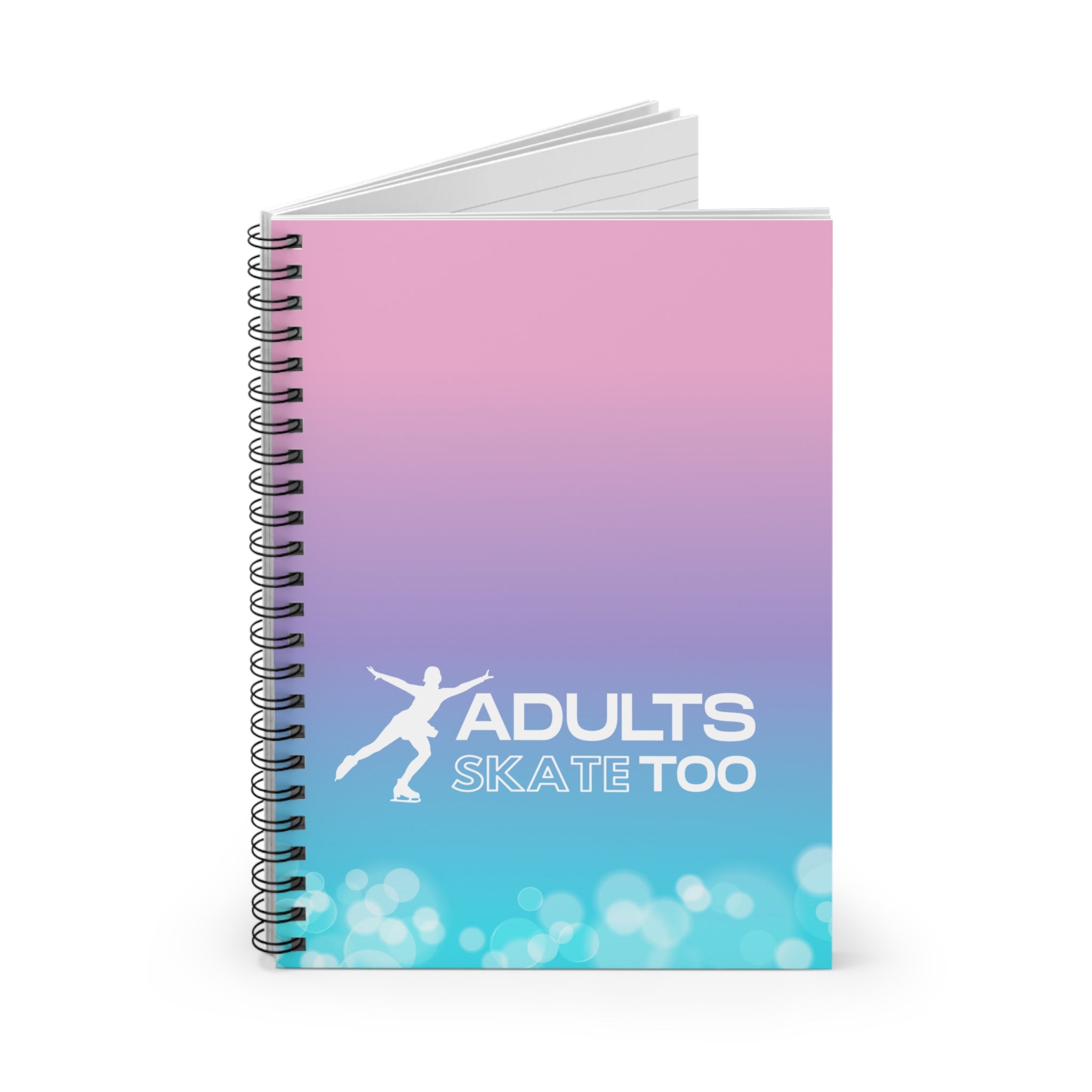 Adults Skate Too Ombre Bokeh Notebook