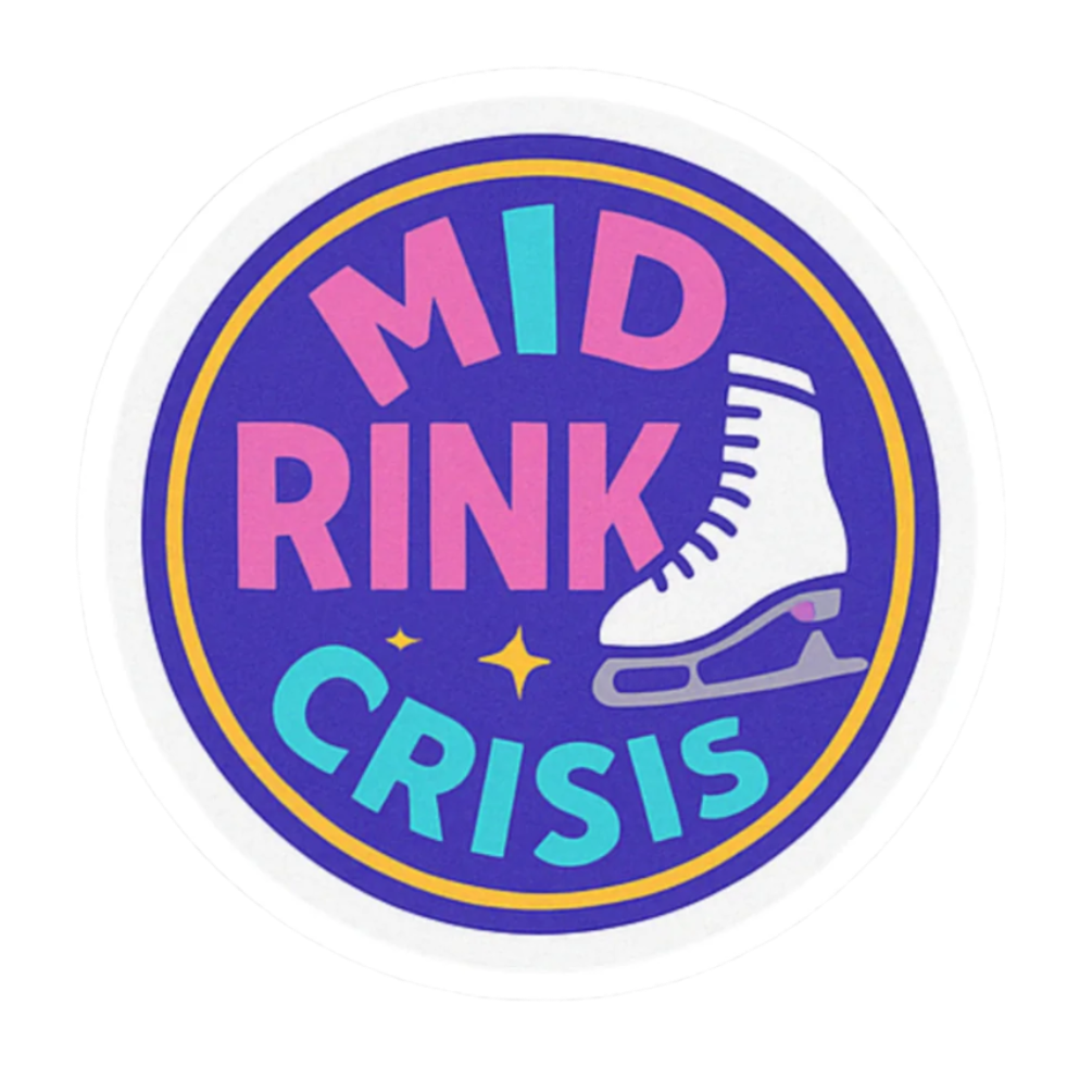 Mid Rink Crisis Skating Stickers - Adults Skate Too LLC