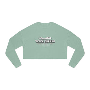 Toepick Survivor Women's Cropped Sweatshirt - Adults Skate Too LLC