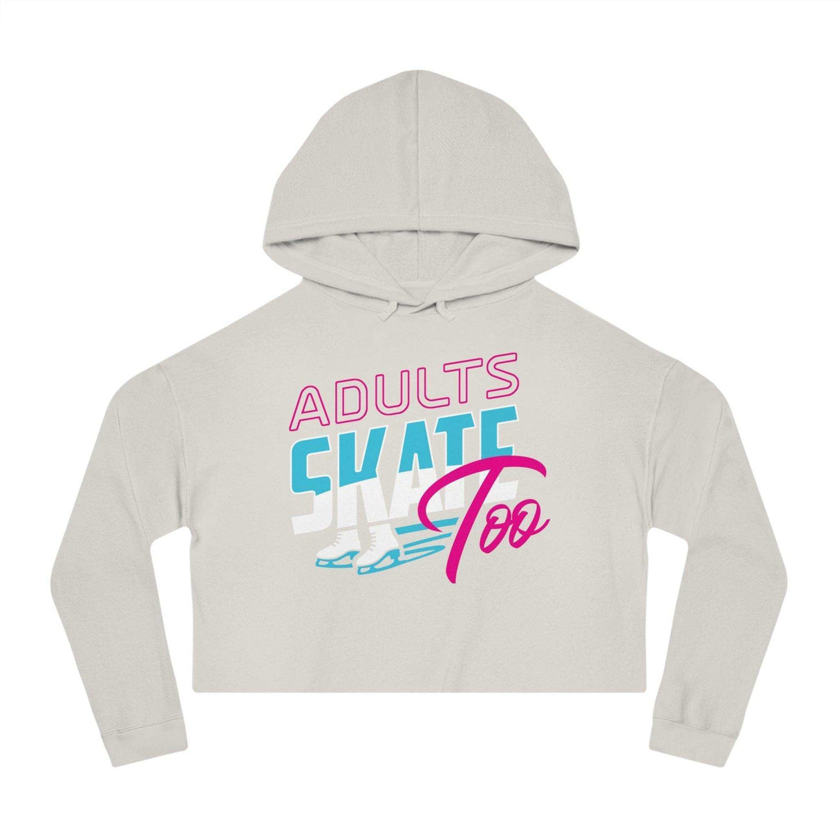 Retro Women’s Cropped Hooded Sweatshirt - Adults Skate Too LLC