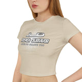 Toepick Survivor Women's Baby Tee - Adults Skate Too LLC