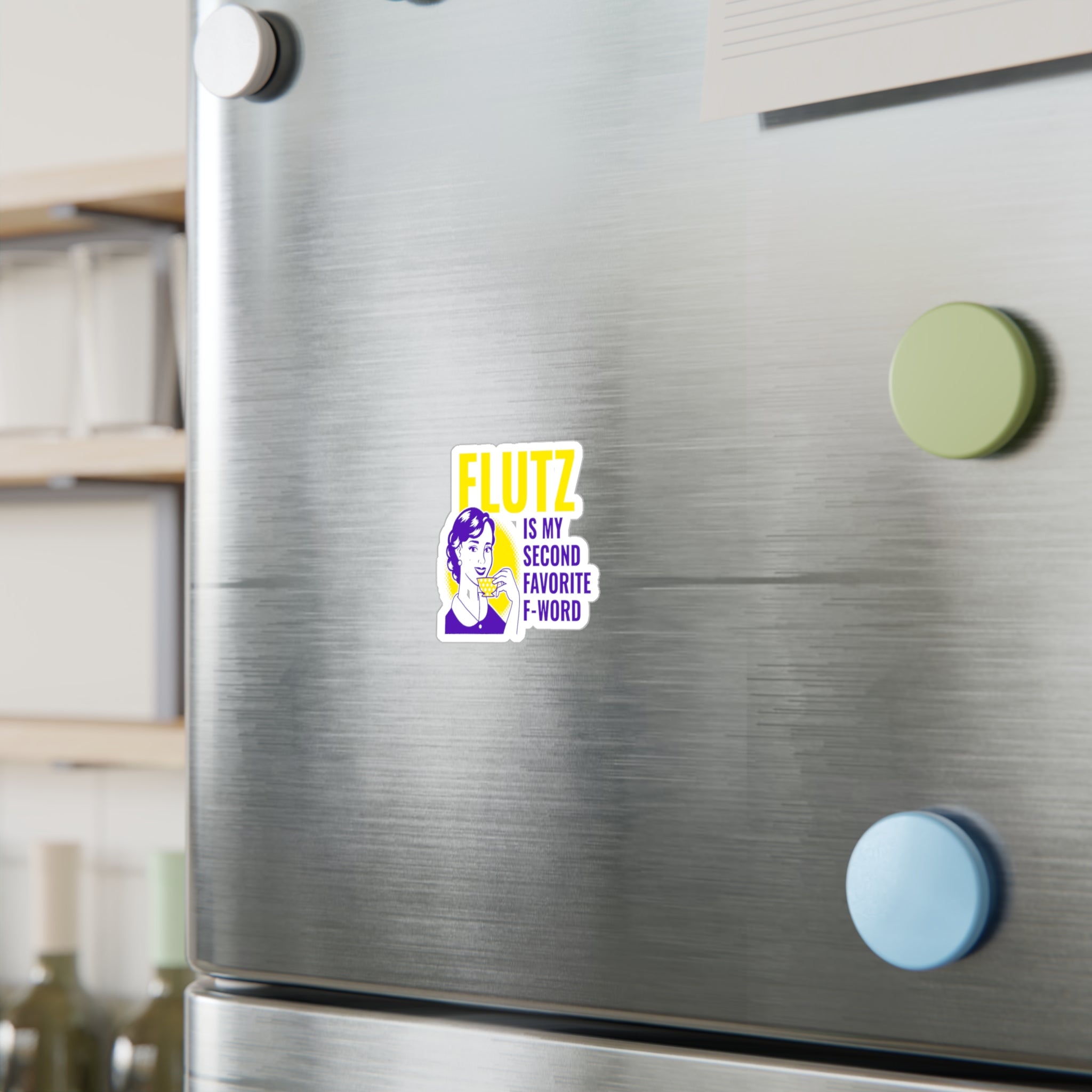 Second Favorite F Word Vinyl Stickers - Adults Skate Too LLC