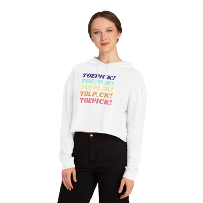 Toepick! Cropped Hoodie - Adults Skate Too LLC