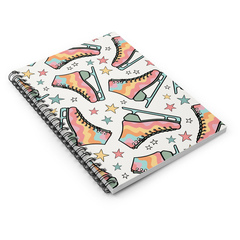 Skate The Rainbow Spiral Notebook