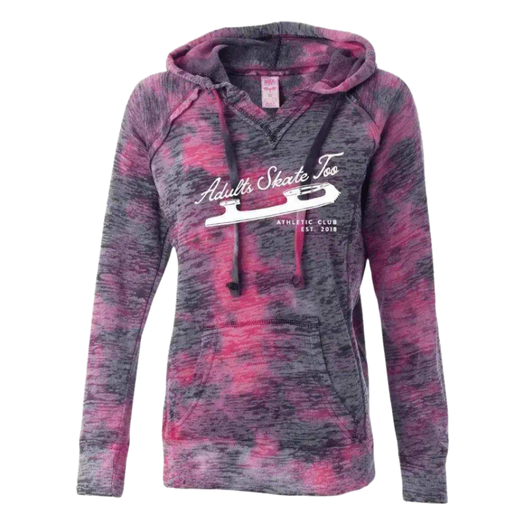 Athletic Club Burnout Hoodie - Adults Skate Too LLC